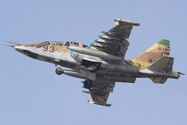Sukhoi Su-25, NATO reporting name Frogfoot (Aleksandr Markin via Wikimedia Commons)